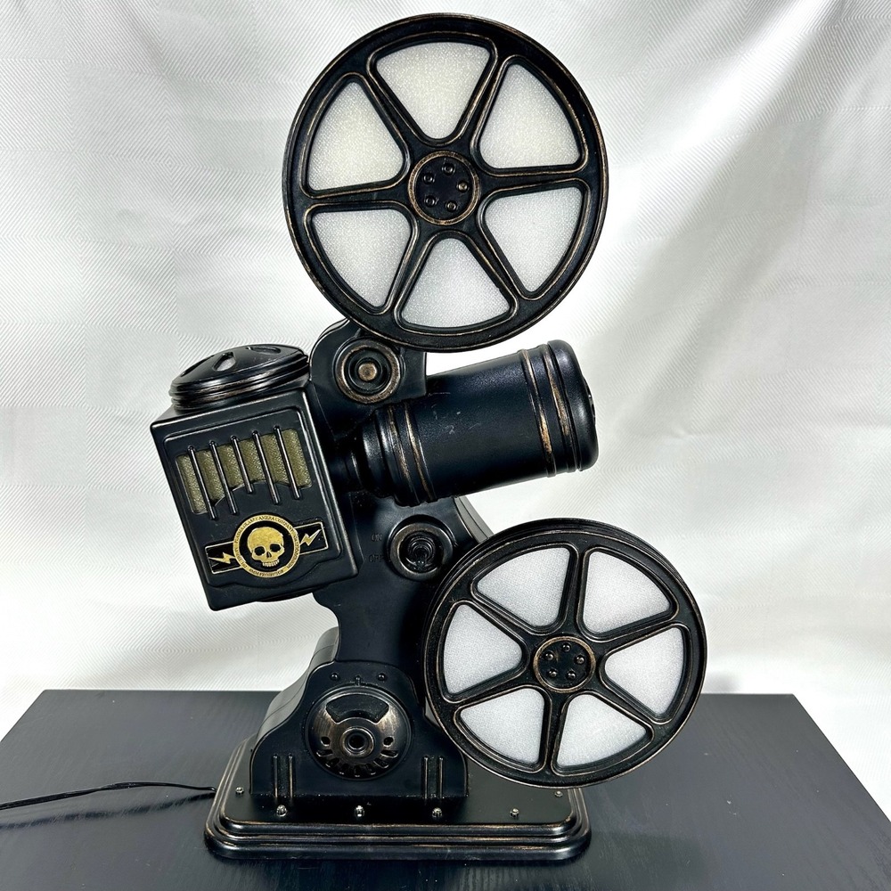 Hyde & Eek! Spooky Movie Projector  w/Ghosts & Skulls Halloween Decor HTF